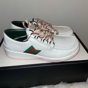 GUCCI Web Lace-Up Sneaker